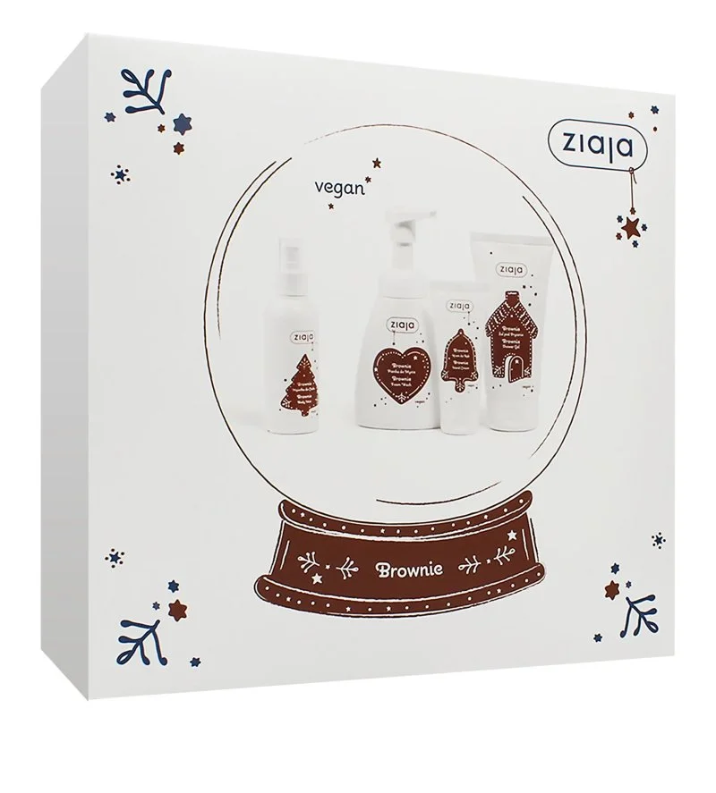 Brownie ajándékszett tusfürdő 160 ml + tisztítóhab 250 ml + kézkrém 50 ml + testpermet