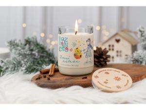 WINTER HOPE - természetes gyertya BIO naranccsal, szegfűszeggel és fahéjjal, 300 ml