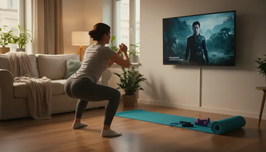 A televíziónál végzett edzés segít fitnek maradni edzőterem nélkül