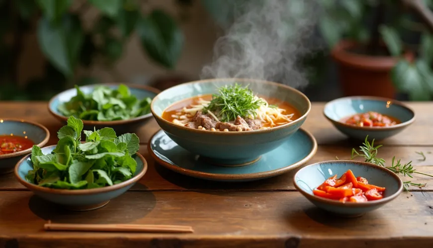 A marhahús pho bo elkápráztatja Önt egyedi ízeivel és aromájával.
