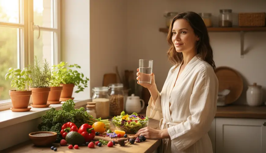 Gyönyörű bőr az egészséges mindennapi szokások eredményeként
