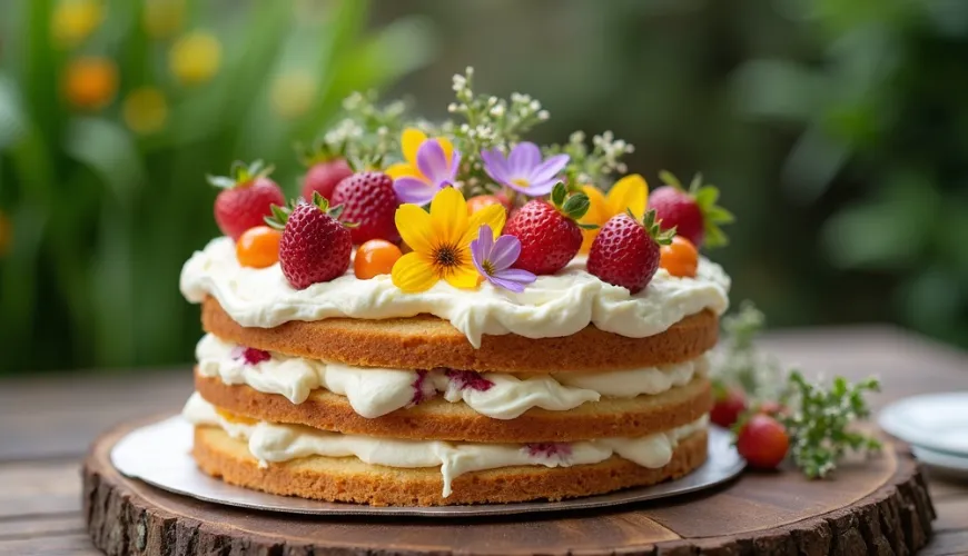 A meztelen torta gyümölccsel nagyszerű választás bármilyen alkalomra.
