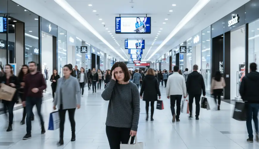 Miért okoz szorongást és érzékszervi túlterhelést a bevásárlóközpont