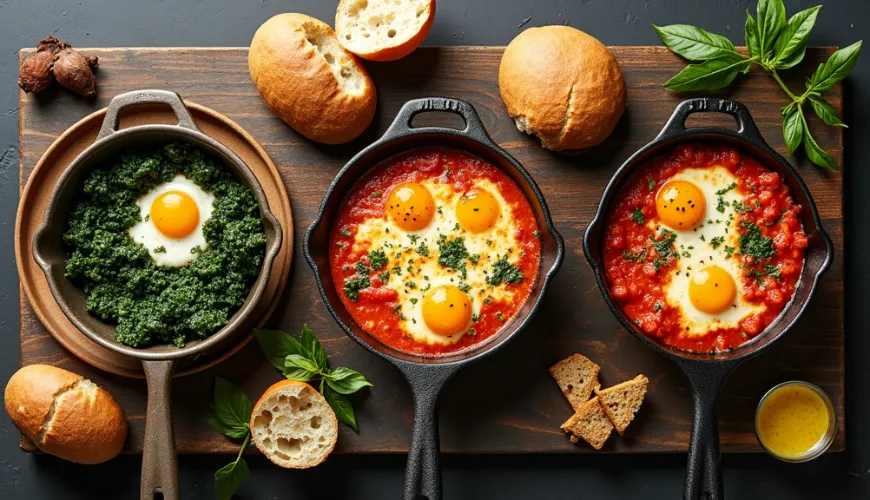 A shakshuka mint egészséges reggeli, amely egész napra eltelít