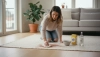 # Eltávolított száraz folt a szőnyegből lépésről lépésre