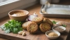 Házi falafel sült csicseriborsóból olaj nélkül
