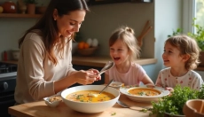 A hagyma leves bor nélkül hagyományos ízt hoz alkohol nélkül