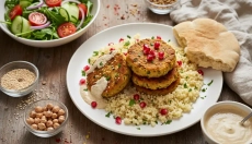 Csicseriborsó fasírt tahini szósszal, ami meg fog lepni