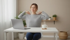 Körkörös mozgások a trapézizmok gyors lazításához