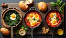 A shakshuka mint egészséges reggeli, amely egész napra eltelít