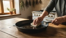 A öntöttvas serpenyő megfelelő ápolása, amellyel nemzedékeken át kitart