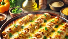 A sütőben sült tortillák csirkével a legjobb receptek közé tartoznak.