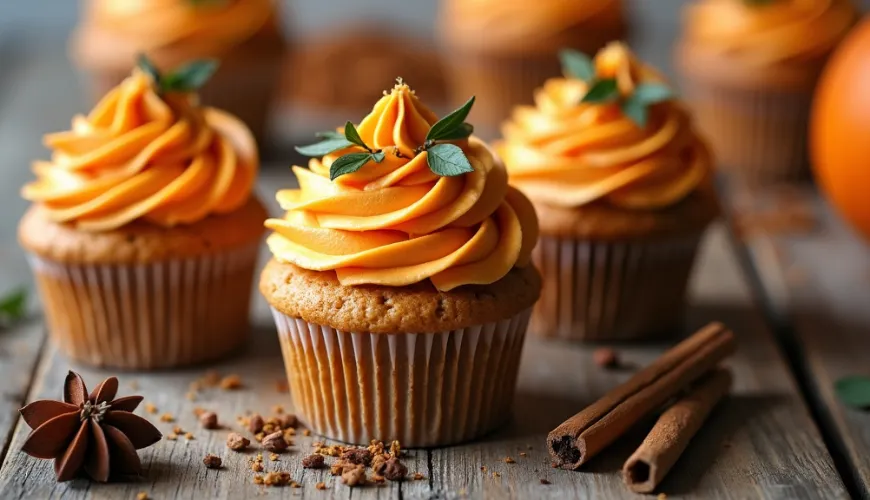 Készítsen otthon kényelmet sütőtökös cupcake-ekkel hétvégén